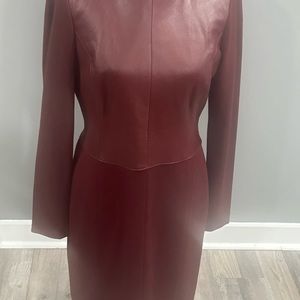 Leather dress